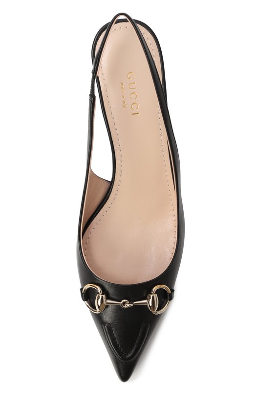 Кожаные туфли Horsebit Gucci 782407/DMBT0 Чёрный  782407/DMBT0 Фото 6