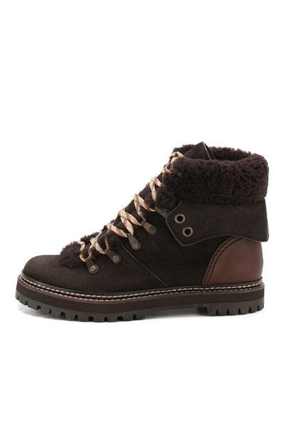 Замшевые ботинки eileen SEE BY CHLOÉ темно-серого цвета по цене 53750 руб., арт. SB31120A/08230, фото 3 Замшевые ботинки eileen SEE BY CHLOÉ, арт. SB31120A/08230, фото 3