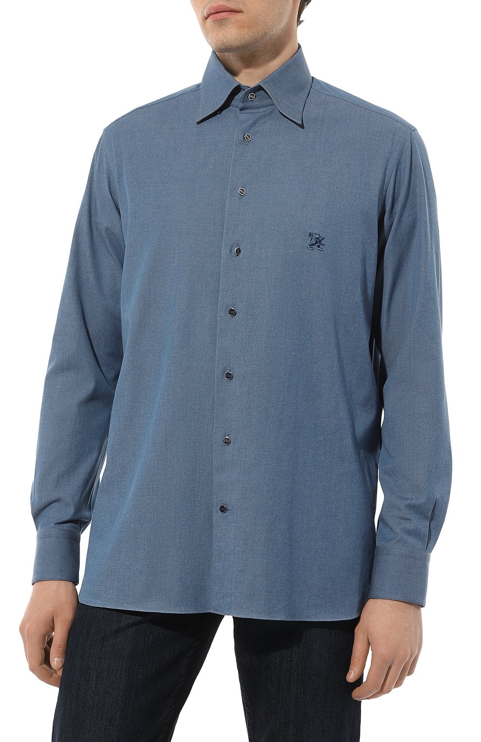 Хлопковая рубашка ZILLI, арт. CLAB01ZSBL24RZS306709, фото 3