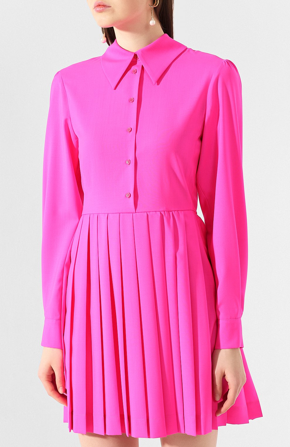 Шерстяное платье MSGM, арт. 2841MDA172P 207118, фото 3