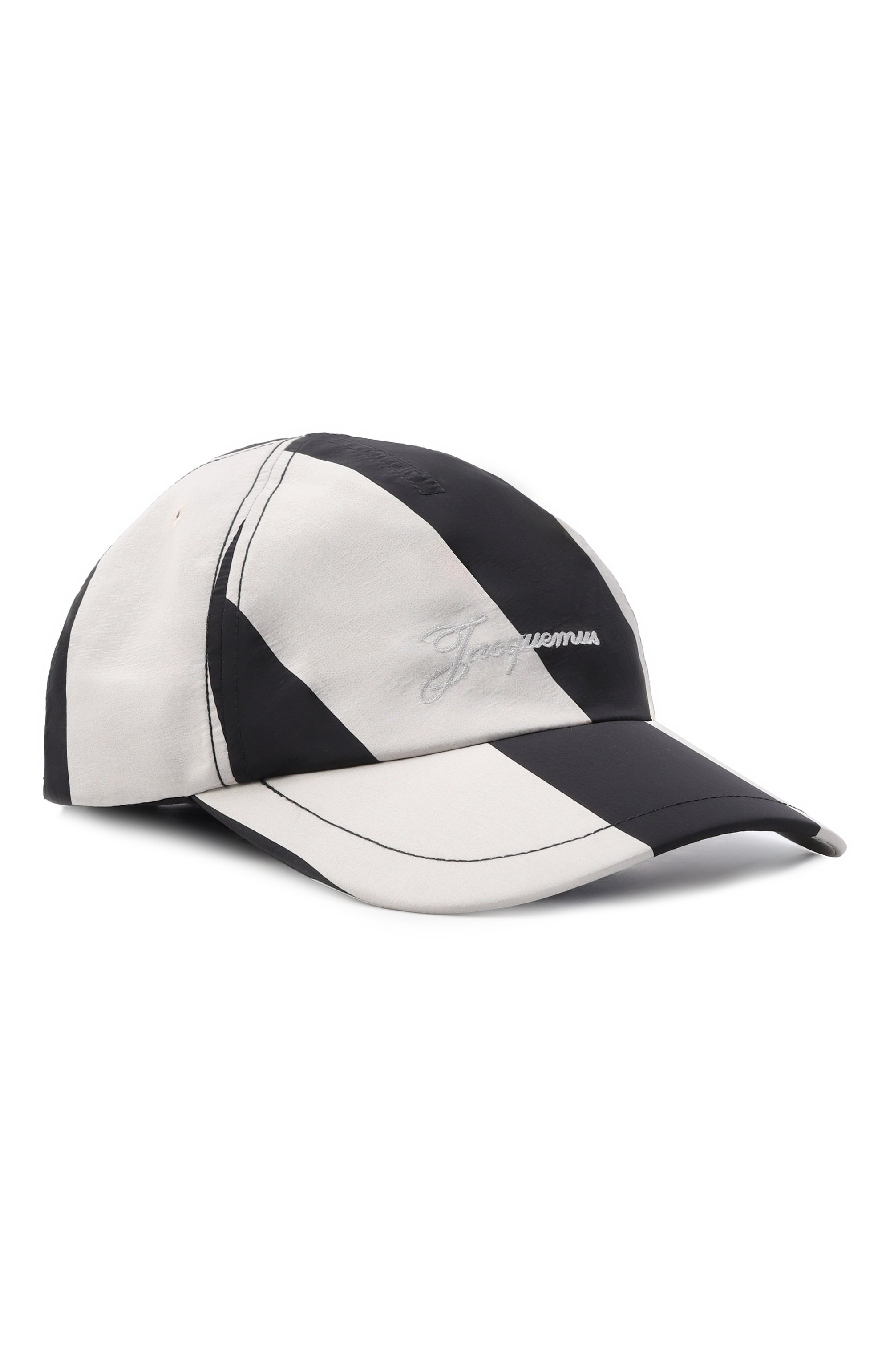Бейсболка JACQUEMUS черно-белого цвета по цене 23950 руб., арт. 26EACU00799/AW00753, фото 1 Бейсболка JACQUEMUS, арт. 26EACU00799/AW00753, фото 1