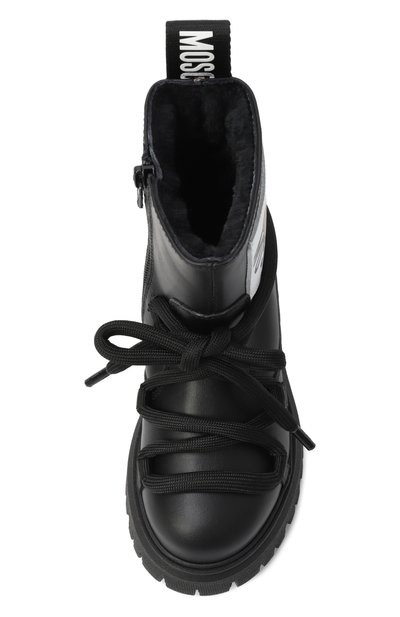 Кожаные ботинки MOSCHINO, арт. 81953/VAR4/24-27, фото 4