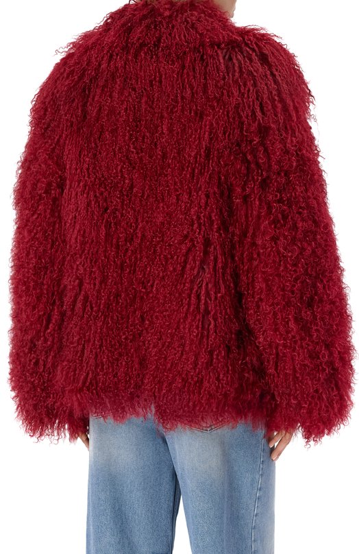 Шуба из овчины Jacob Lee WTJ20260AW25 Бордовый  WTJ20260AW25 Фото 4