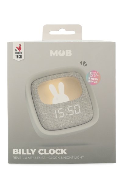 Светильник-часы billy clock PLAYFOREVER, арт. BILLY-GR-03