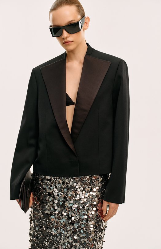 Шерстяной жакет Jil Sander J01BN0131-J40021 Чёрный  J01BN0131-J40021 Фото 8