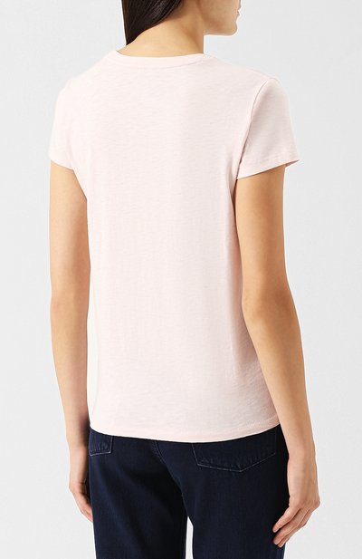 Хлопковая футболка с круглым вырезом и логотипом бренда POLO RALPH LAUREN, арт. 211719204, фото 4
