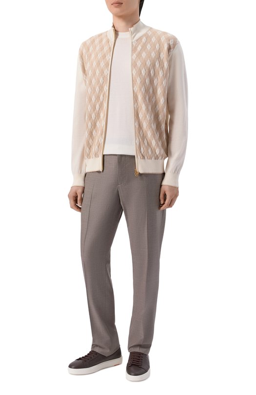 Кардиган из хлопка и шелка Stefano Ricci K414017R30/F26268 Бежевый  K414017R30/F26268 Фото 2