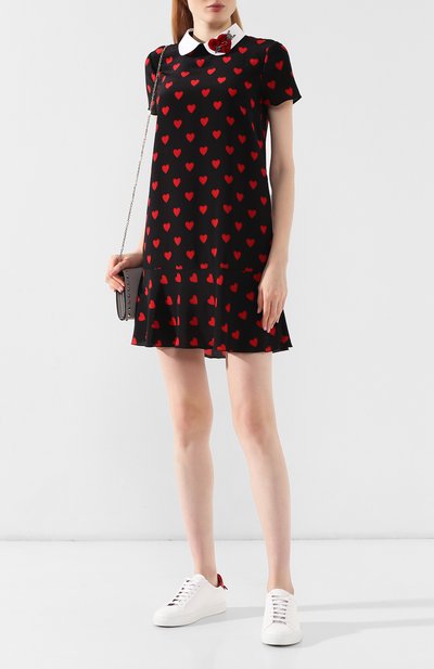 Шелковое платье REDVALENTINO разноцветного цвета по цене 59900 руб., арт. SR3VAH00/4AE, фото 2 Шелковое платье REDVALENTINO, арт. SR3VAH00/4AE, фото 2