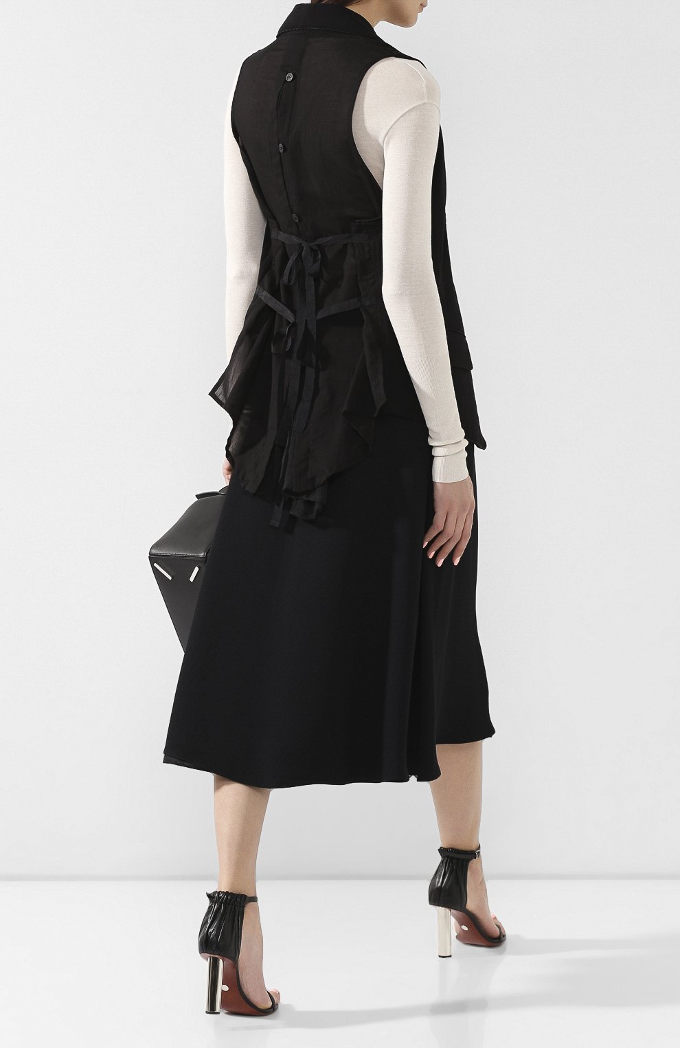 Хлопковый жилет ANN DEMEULEMEESTER, арт. 1901-1154-P-172-099, фото 2