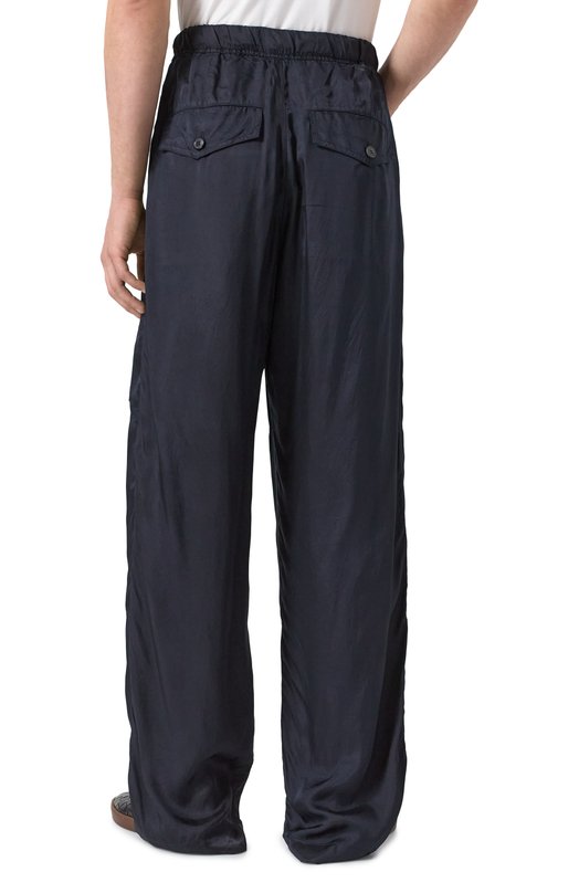 Брюки из вискозы Dries Van Noten 251-020911-1427 Синий  251-020911-1427 Фото 4