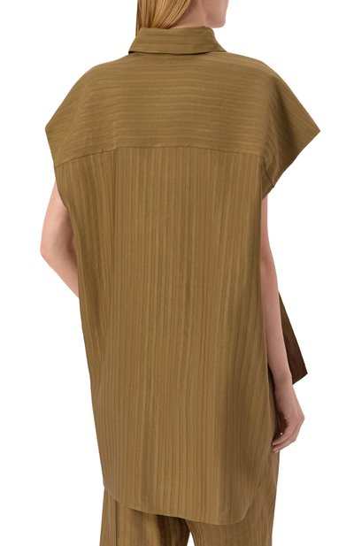 Рубашка изо льна и вискозы PETAR PETROV, арт. S26TB9, фото 4