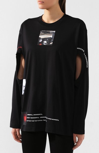 Хлопковый лонгслив BURBERRY, арт. 8016216, фото 3