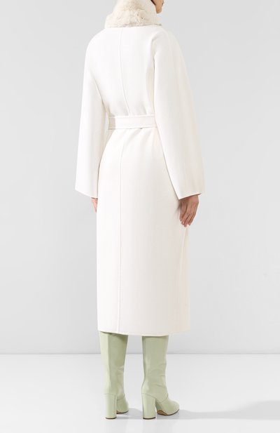 Пальто с меховой отделкой KITON, арт. D48632DK05I38, фото 4