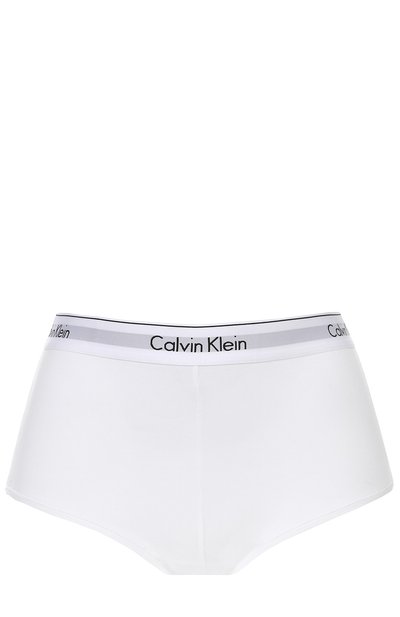 Женские хлопковые трусы-шорты с завышенной талией CALVIN KLEIN, арт. 0000F3788E