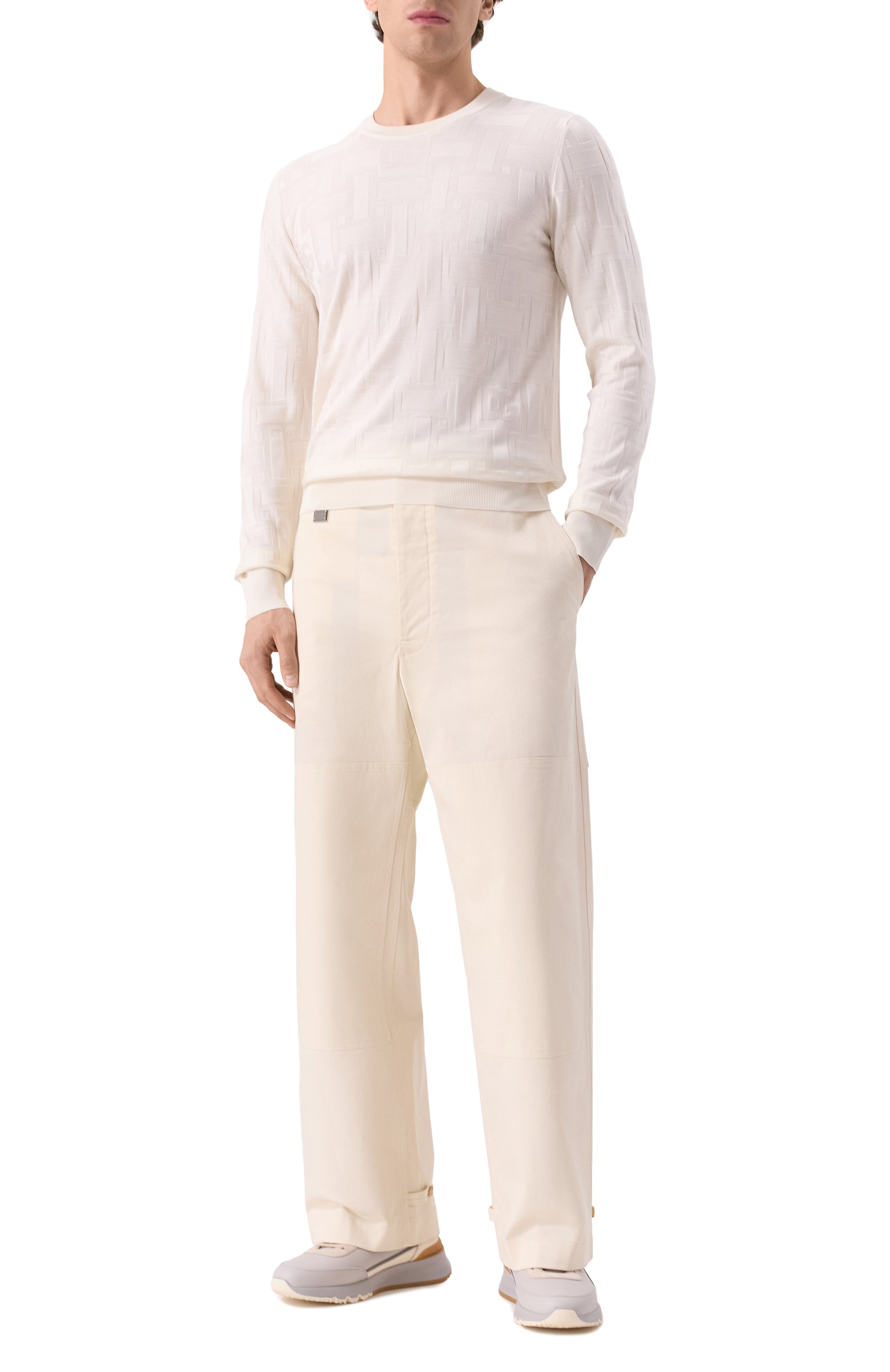 Хлопковые брюки DOLCE & GABBANA, арт. GP0RST/FUFL3, фото 2