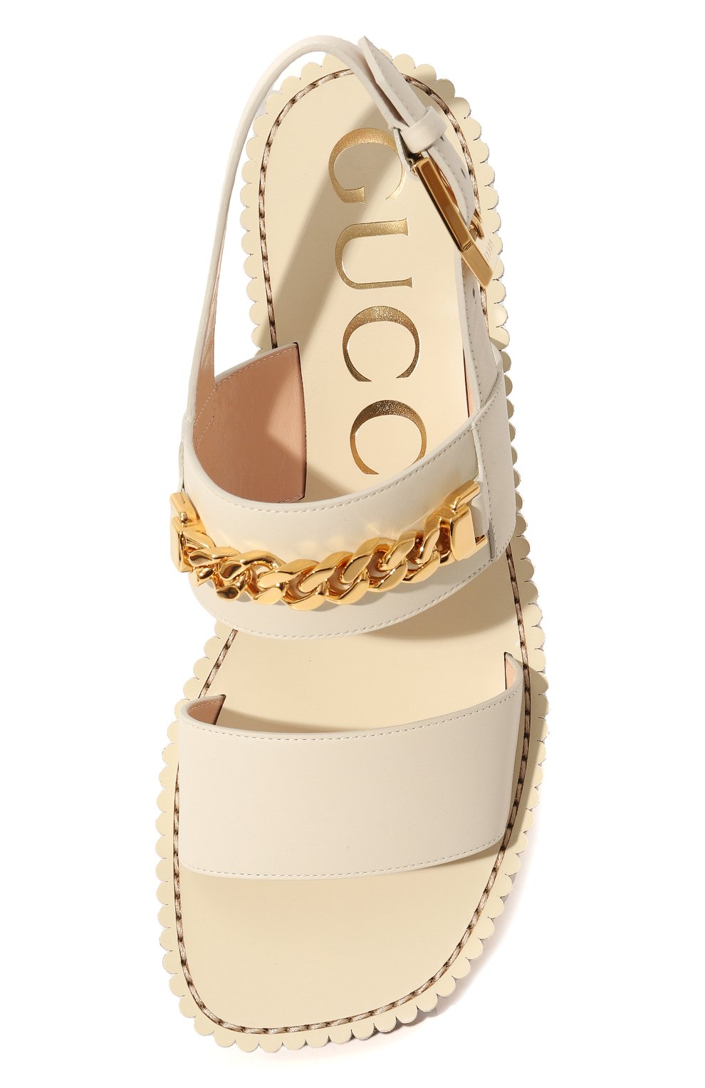 Кожаные сандалии GUCCI, арт. 655557 A3N00, фото 4