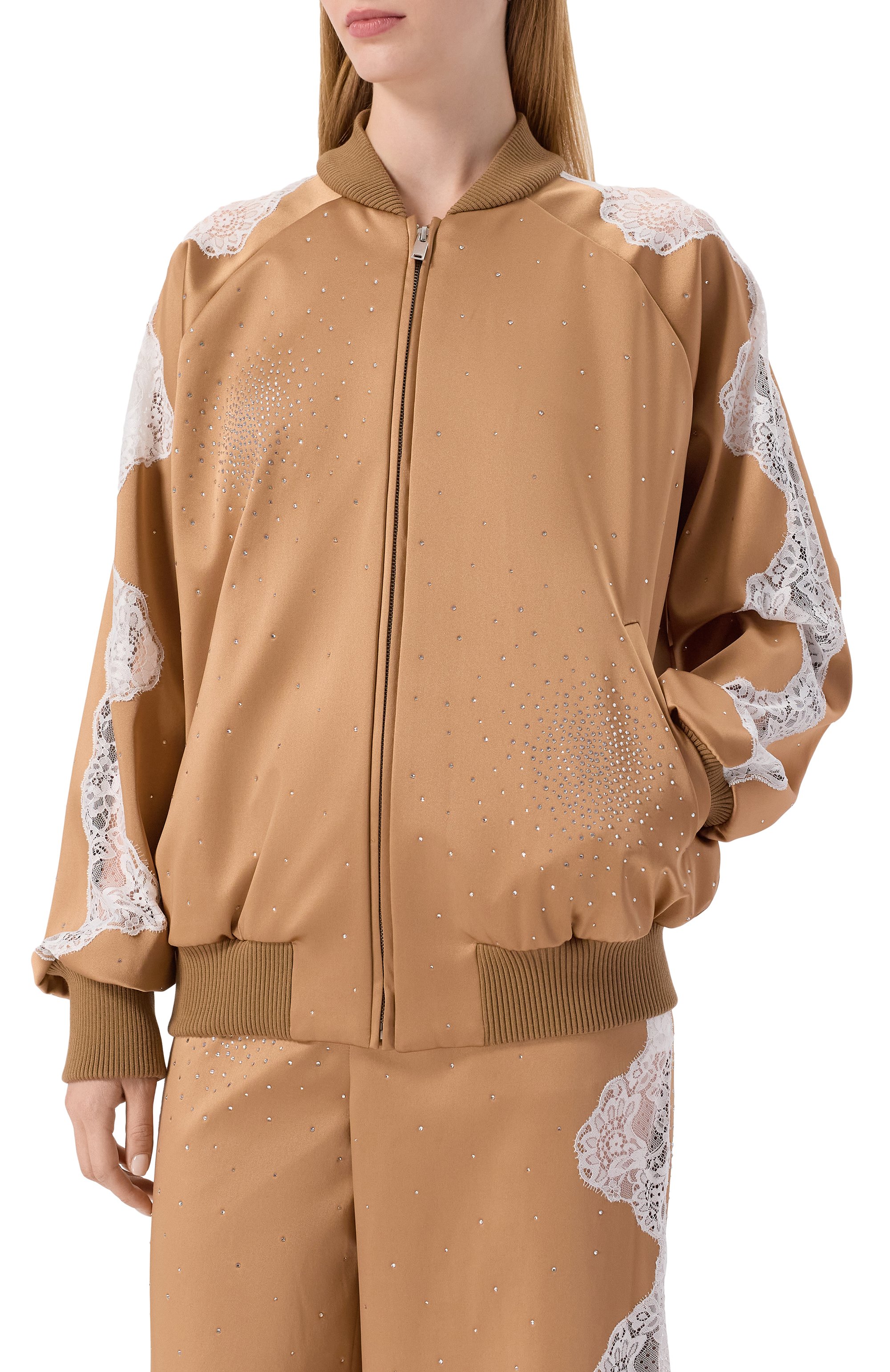 Бомбер с отделкой стразами GIUSEPPE DI MORABITO, арт. 05FWB0127YC 05300A, фото 3