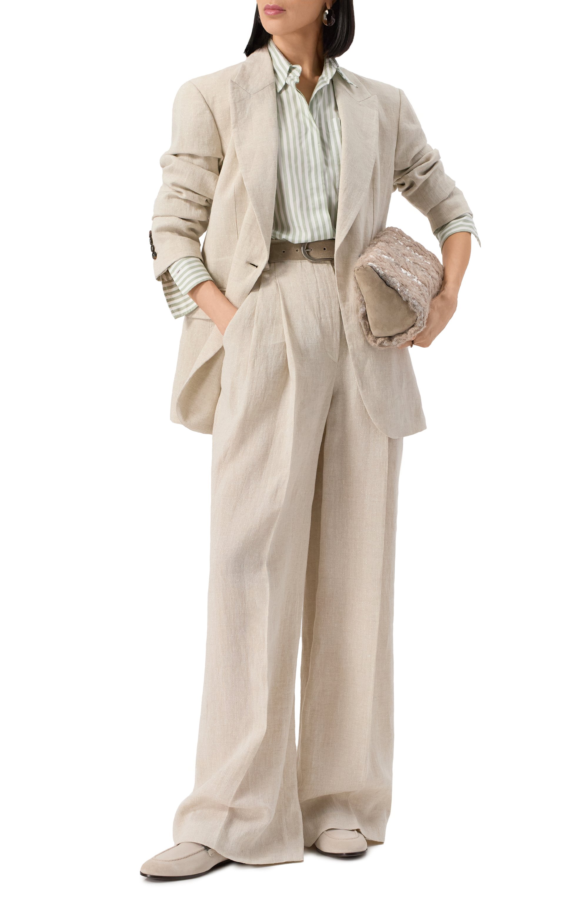 Льняной жакет BRUNELLO CUCINELLI, арт. MH5477221, фото 2