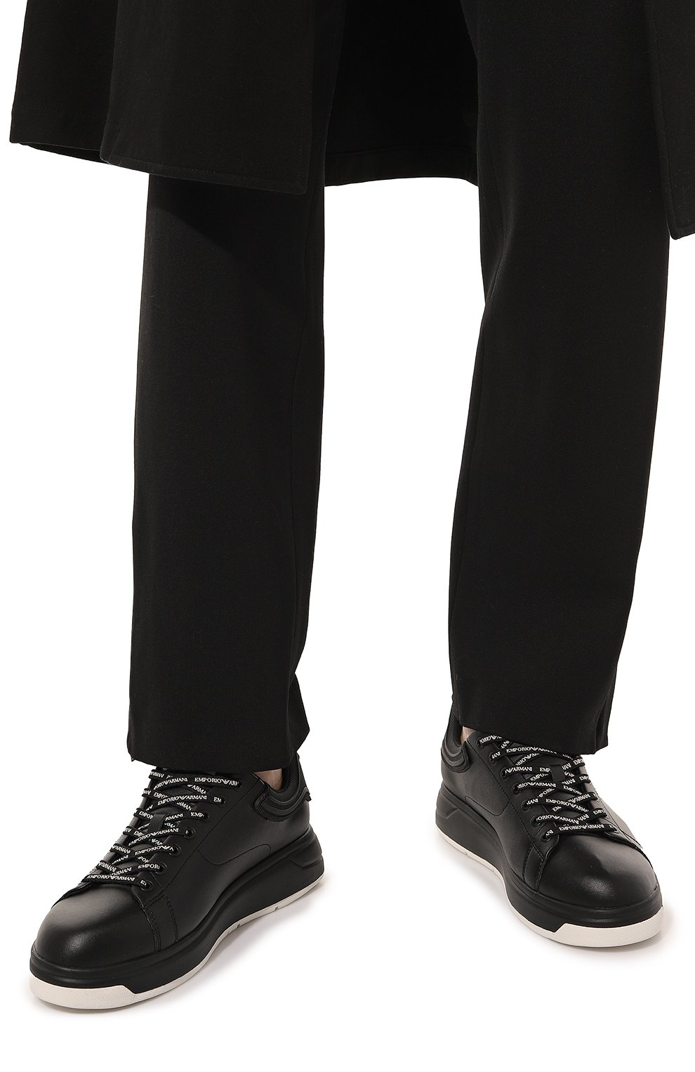 Кожаные кеды EMPORIO ARMANI, арт. X4X264/XN001, фото 3