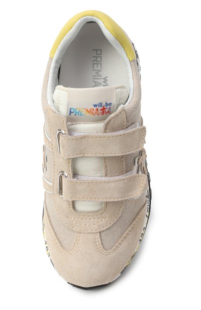 Комбинированные кроссовки lucy PREMIATA WILL BE светло-бежевого цвета по цене 27400 руб., арт. 23021945/LUCY V/27-35, фото 4 Комбинированные кроссовки lucy PREMIATA WILL BE, арт. 23021945/LUCY V/27-35, фото 4