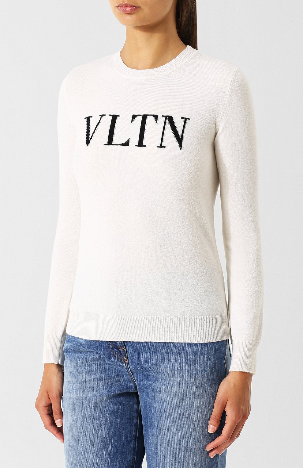 Пуловер из смеси шерсти и кашемира с логотипом бренда VALENTINO, арт. QB3KC10546T, фото 3