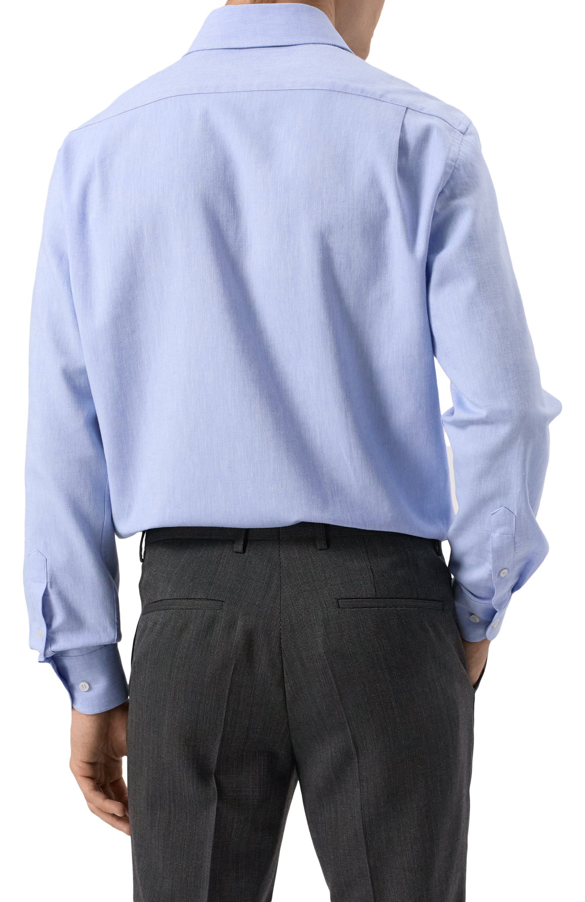 Рубашка из хлопка и льна PAUL&SHARK, арт. 14313102CF, фото 4