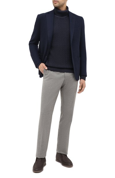 Шерстяной свитер WINDSOR темно-синего цвета по цене 32650 руб., арт. 13 T0NI0-TN 10009787, фото 2 Шерстяной свитер WINDSOR, арт. 13 T0NI0-TN 10009787, фото 2