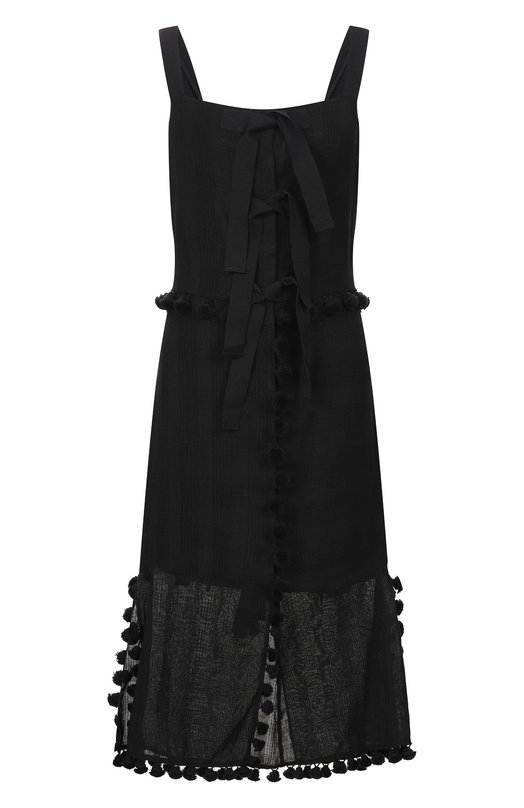 

Платье изо льна и хлопка Altuzarra, Чёрный