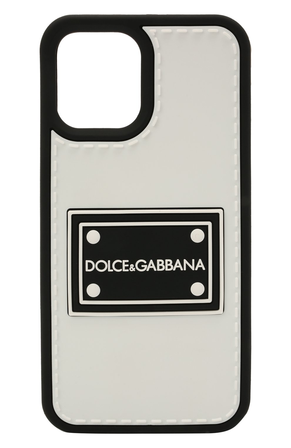 Чехол для iphone 12 pro max DOLCE & GABBANA черно-белого цвета по цене 14450 руб., арт. BP2908/A0274, фото 1 Чехол для iphone 12 pro max DOLCE & GABBANA, арт. BP2908/A0274, фото 1