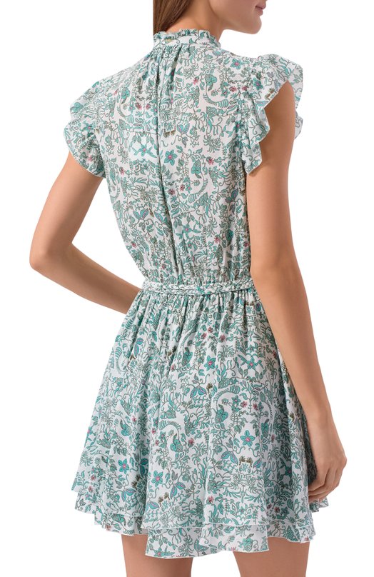 Платье из вискозы Poupette St Barth WL5R26NVPTWG Зелёный  WL5R26NVPTWG Фото 3