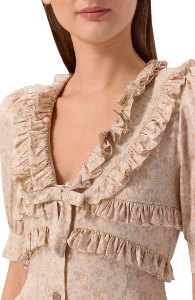 Шелковое платье ALESSANDRA RICH, арт. FABX4297/F4670, фото 4