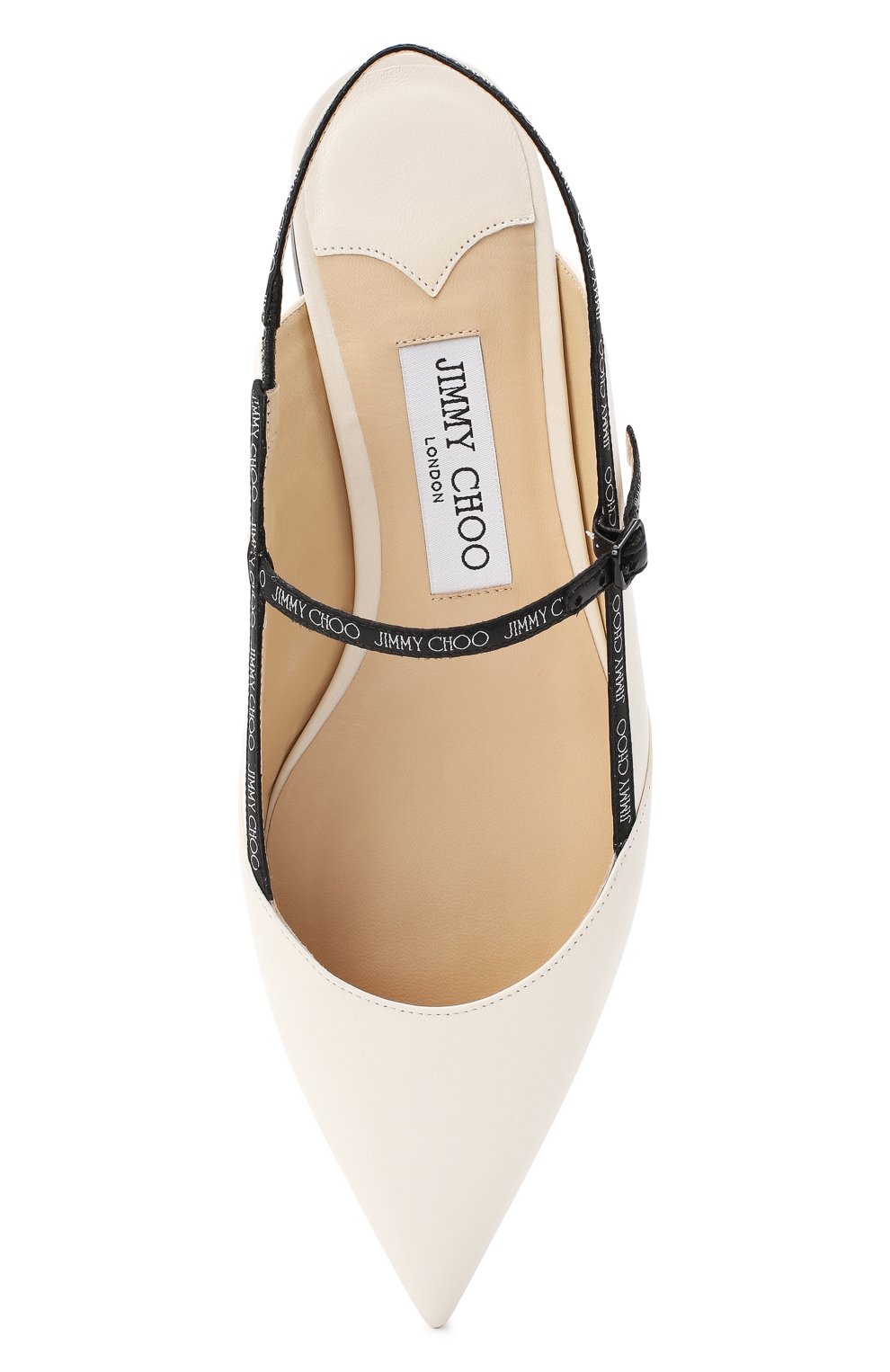 Кожаные балетки ree JIMMY CHOO, арт. REE FLAT/JWR, фото 5