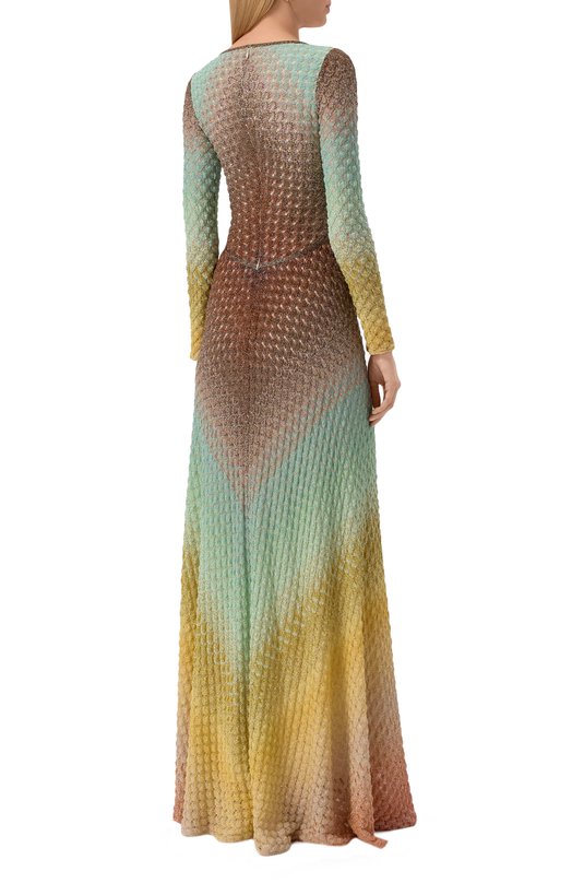 Платье из вискозы Missoni DS25SG3X/BR0134 Разноцветный  DS25SG3X/BR0134 Фото 4