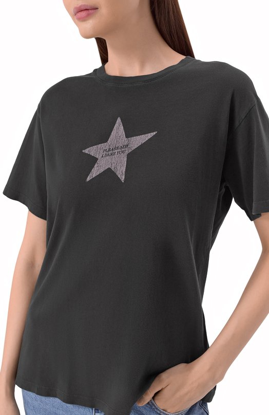 Хлопковая футболка The Kooples FTSC31019K Серый  FTSC31019K Фото 5