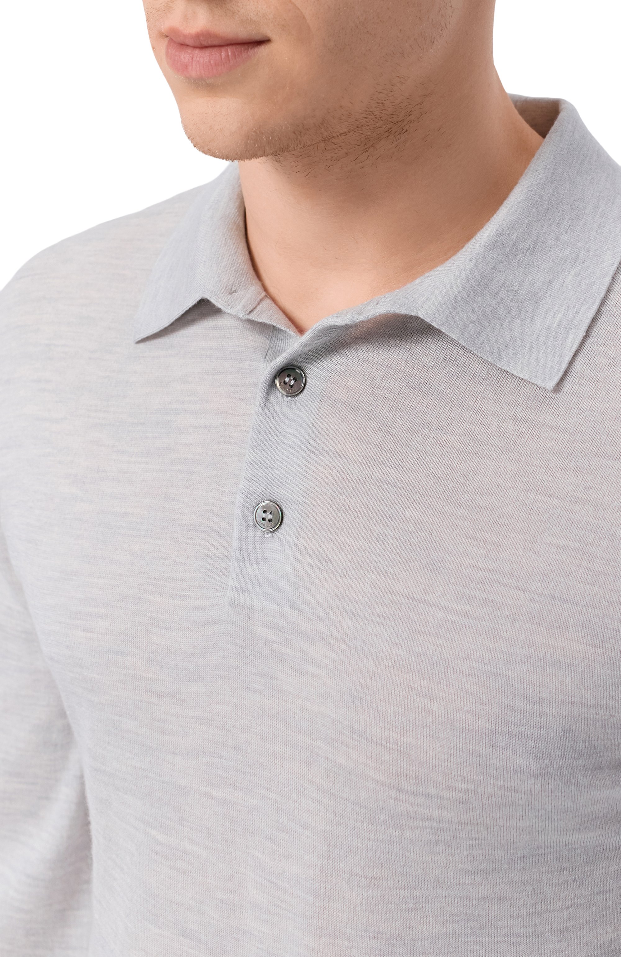 Поло из шерсти и шелка 12 STOREEZ, арт. 136443, фото 5