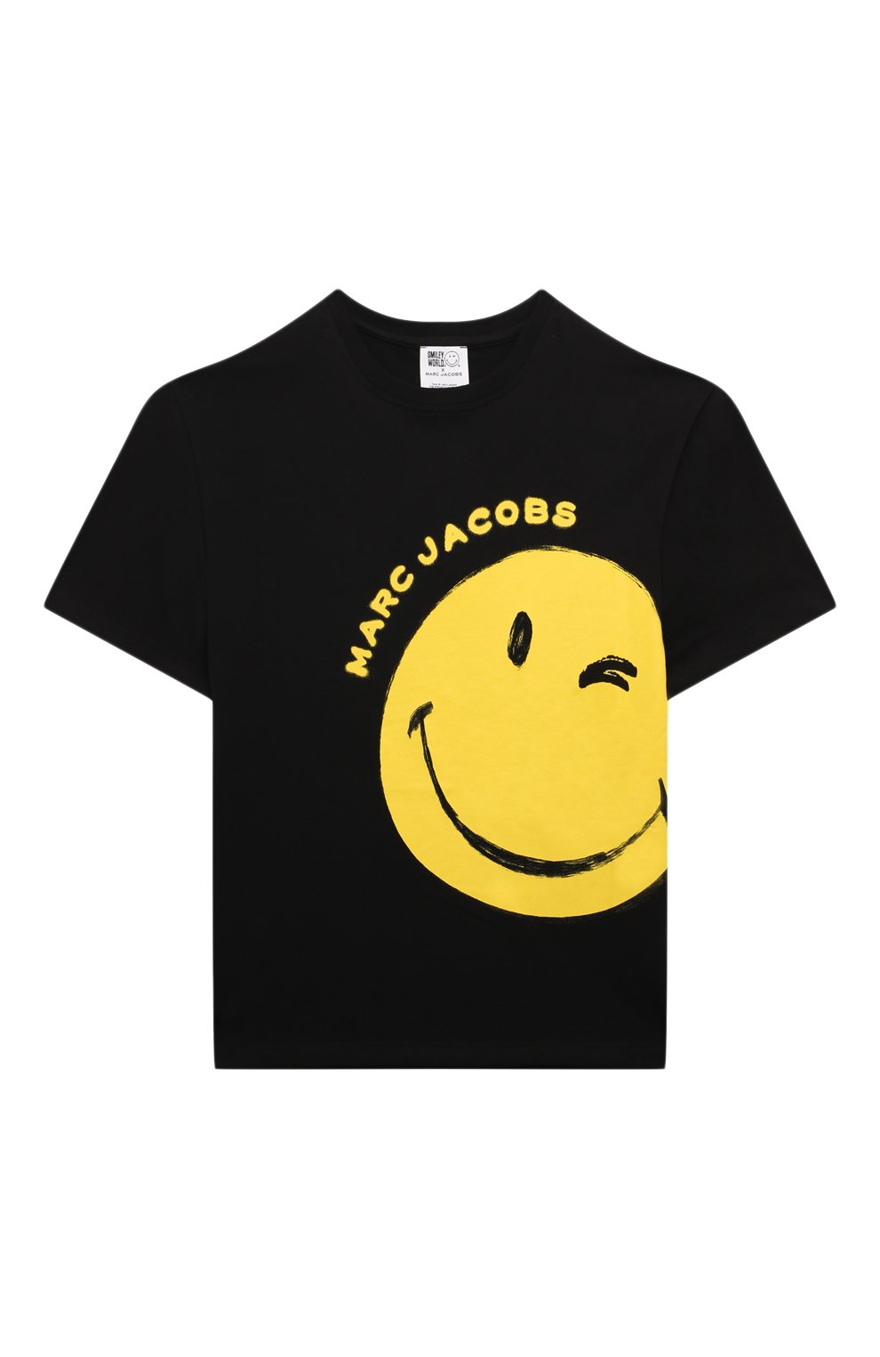 Хлопковая футболка MARC JACOBS (THE) детская черного цвета — купить в ...