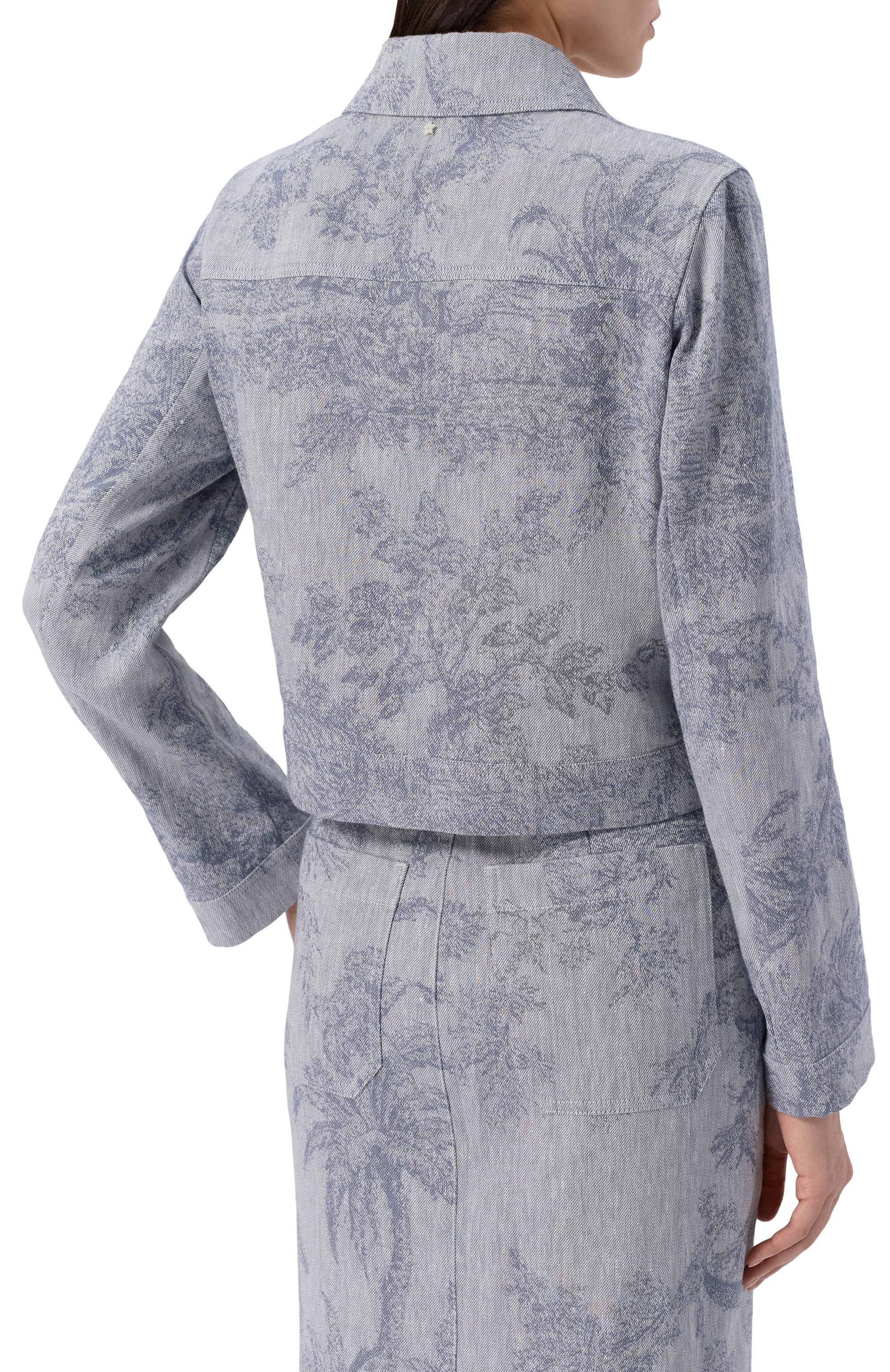 Куртка из хлопка и льна LORENA ANTONIAZZI, арт. P2642CP15B/5163, фото 4