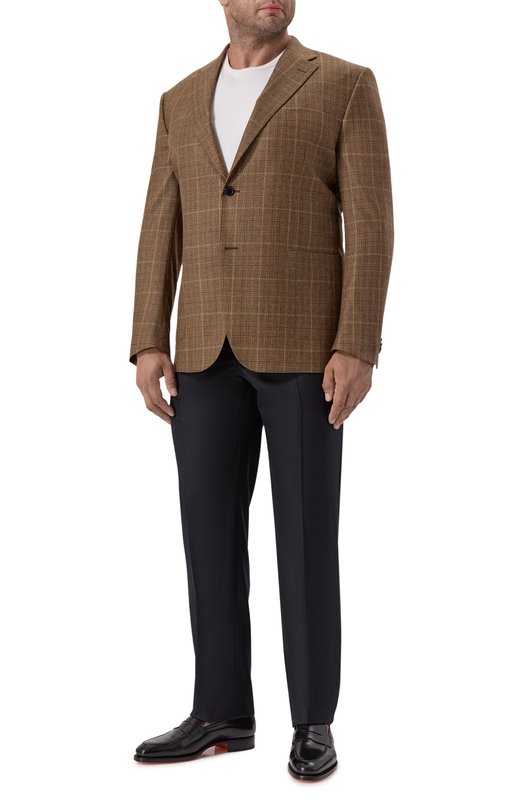 Шерстяной пиджак Corneliani 266018-2616309 Коричневый  266018-2616309 Фото 3