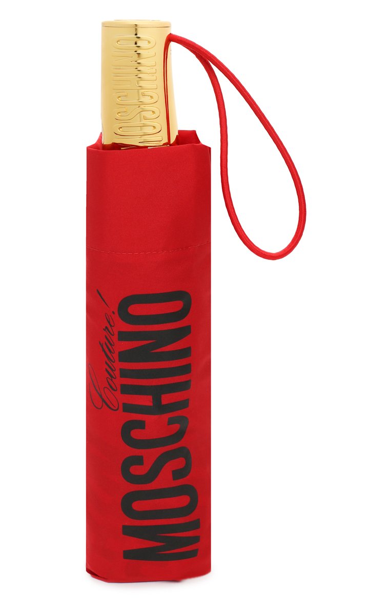 Женский складной зонт MOSCHINO красного цвета, арт. 8730-0PENCL0SE | Фото 4 (Материал: Металл, Текстиль, Синтетический материал; Региональные ограничения белый список (Axapta Mercury): Не проставлено; Нос: Не проставлено)