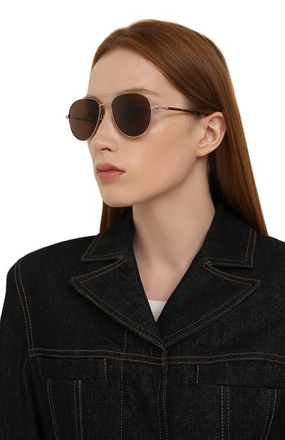 Солнцезащитные очки LORO PIANA коричневого цвета по цене 47100 руб., арт. FAI4926, фото 2 Солнцезащитные очки LORO PIANA, арт. FAI4926, фото 2