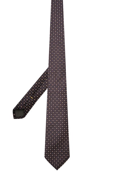 Шелковый галстук CANALI коричневого цвета по цене 12700 руб., арт. 18/HJ03290, фото 2 Шелковый галстук CANALI, арт. 18/HJ03290, фото 2
