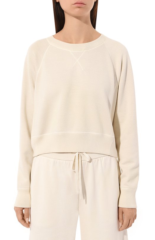 Свитшот из шерсти и шелка Cosy Sunday S1-009-01 Кремовый  S1-009-01 Фото 3