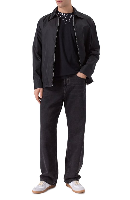 Хлопковая футболка MM6 SH2GC0034/M20048 Чёрный  SH2GC0034/M20048 Фото 2