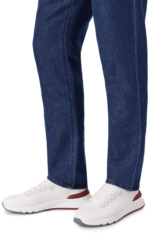 Текстильные кроссовки Brunello Cucinelli MZUPMB0252 Белый  MZUPMB0252 Фото 3