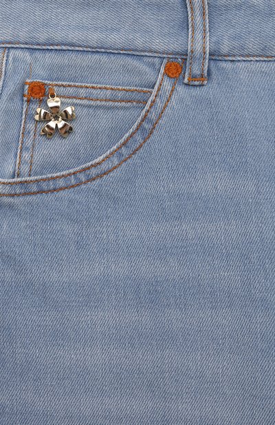 Джинсы CHLOÉ голубого цвета по цене 17300 руб., арт. C20082/6A-12A, фото 3 Джинсы CHLOÉ, арт. C20082/6A-12A, фото 3