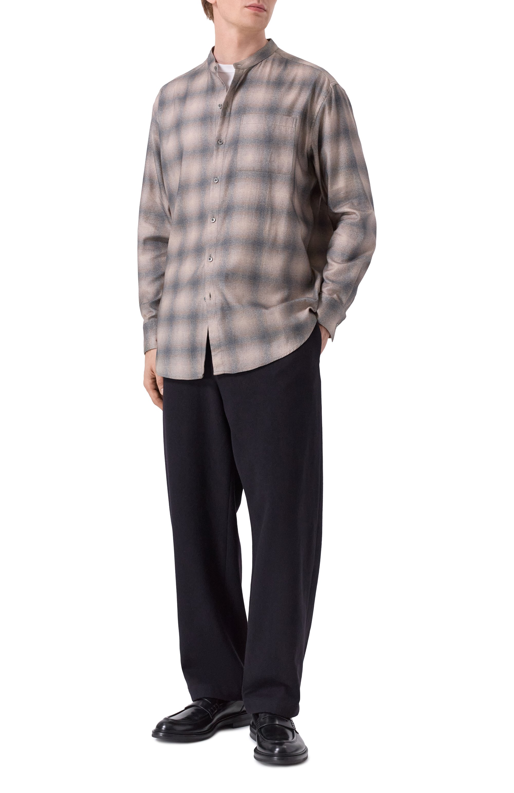 Рубашка из хлопка и лиоцелла GIORGIO ARMANI, арт. GM002313/TE17692, фото 2