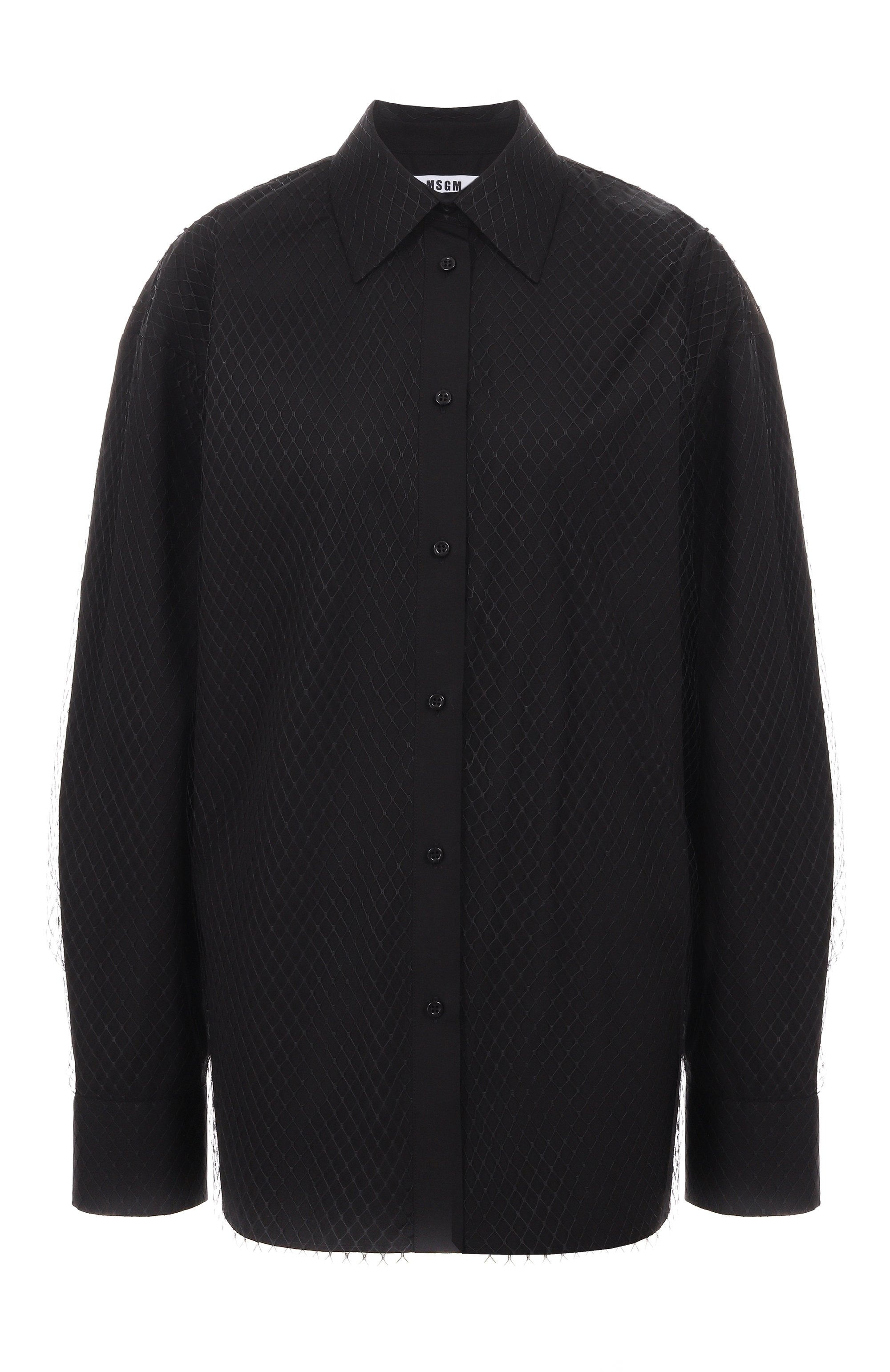 Хлопковая рубашка MSGM, арт. 3941MDE16X/257602, фото 1