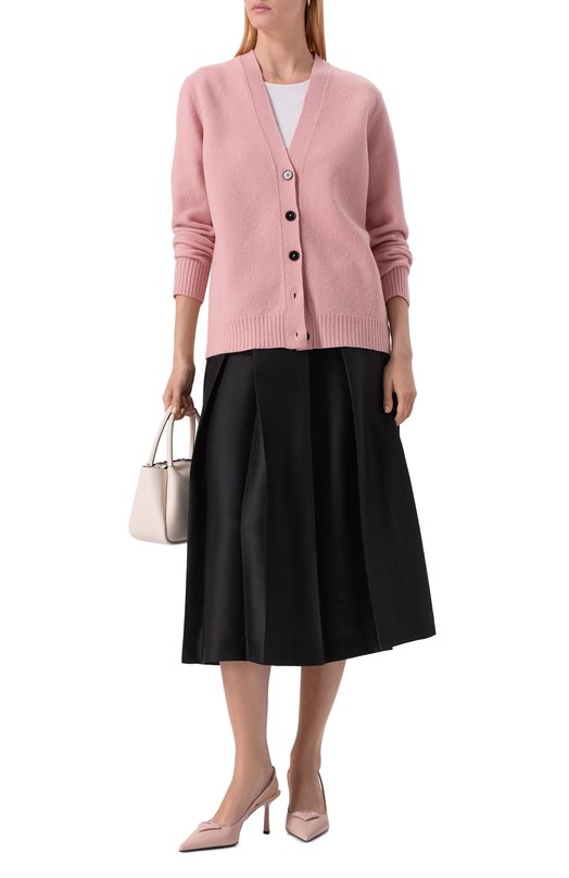 Кожаные туфли Prada 1I901M/055 Бежевый  1I901M/055 Фото 3