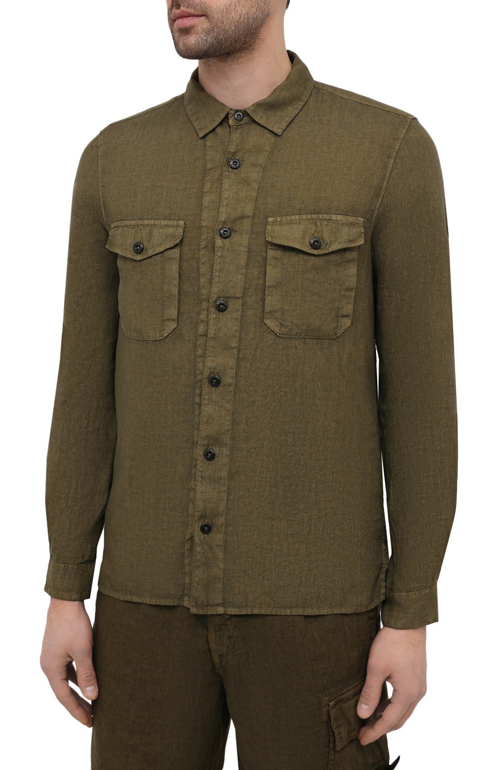 Льняная рубашка STONE ISLAND, арт. 741512001, фото 3