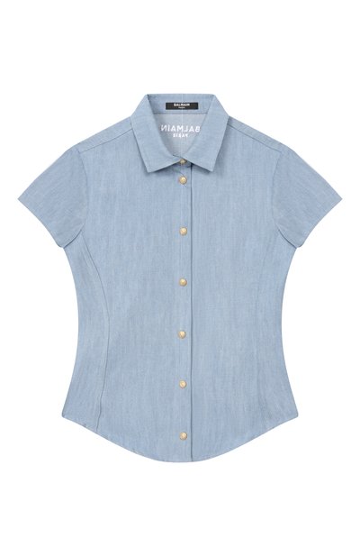 Рубашка из хлопка и лиоцелла BALMAIN, арт. BY5A71